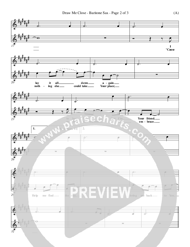 Draw Me Close Bari Sax (Kelly Carpenter)