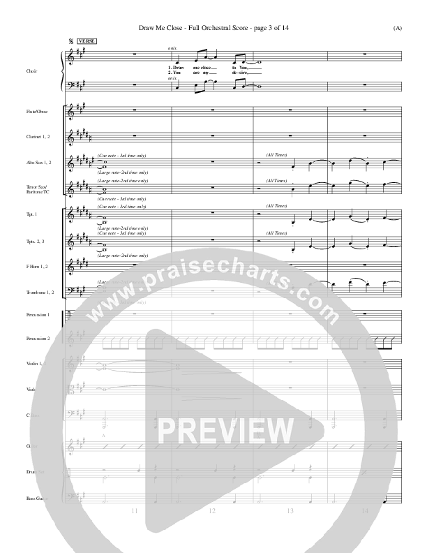 Draw Me Close Conductor's Score (Kelly Carpenter)