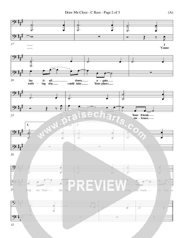 Draw Me Close Contrabass (Kelly Carpenter)