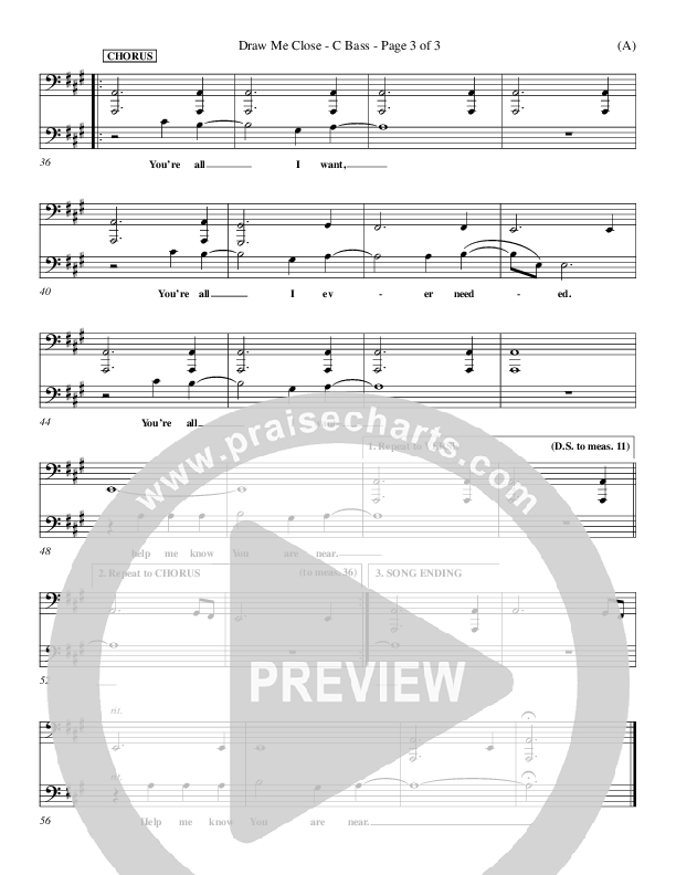 Draw Me Close Contrabass (Kelly Carpenter)