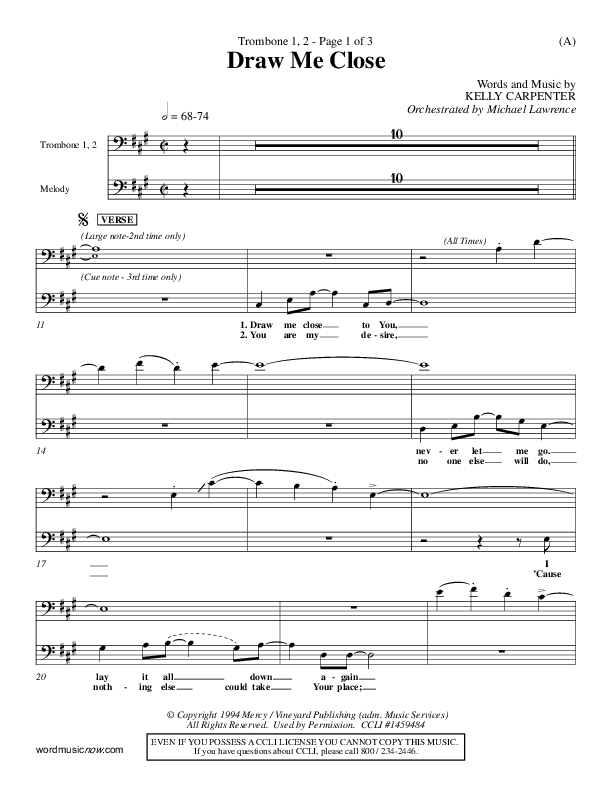Draw Me Close Trombone 1/2 (Kelly Carpenter)
