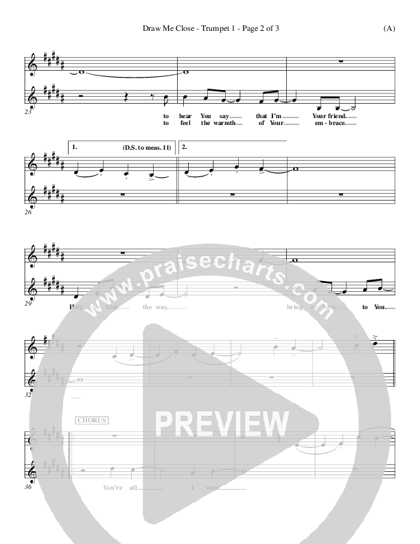 Draw Me Close Trumpet 1 (Kelly Carpenter)