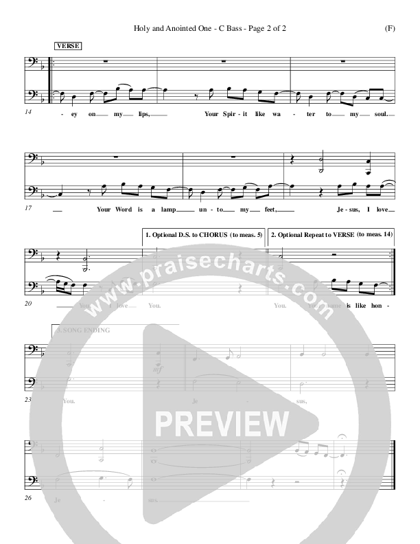 Holy And Anointed One Contrabass (John Barnett)