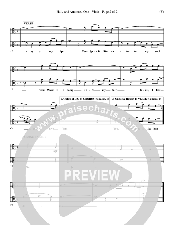 Holy And Anointed One Viola (John Barnett)