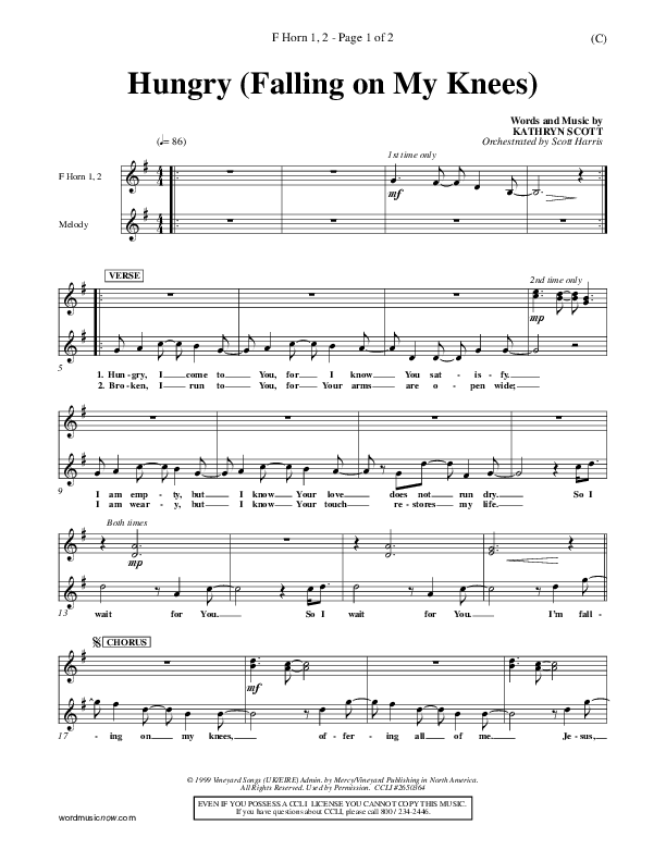 Hungry French Horn 1/2 (Kathryn Scott)