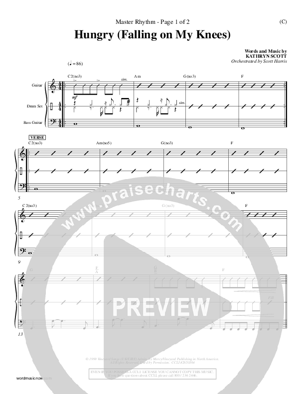 Hungry Rhythm Chart (Kathryn Scott)