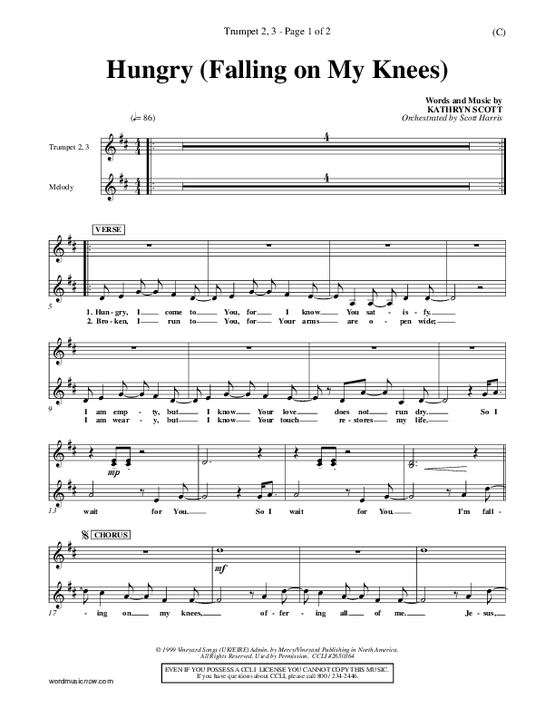 Hungry Trumpet 2/3 (Kathryn Scott)