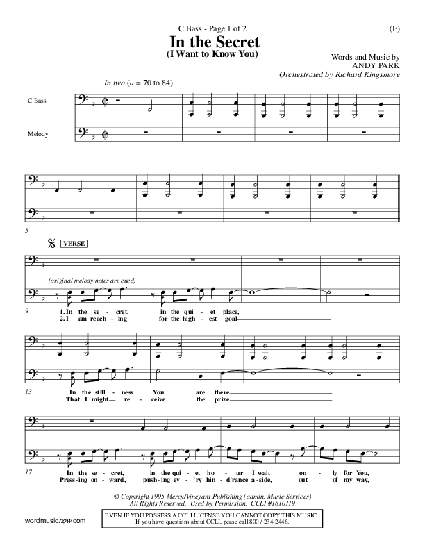 In The Secret Contrabass (Andy Park)