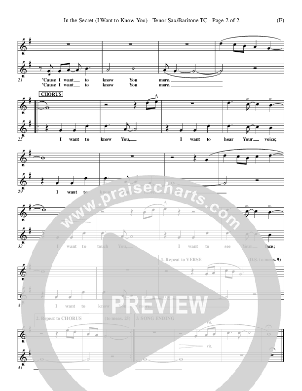 In The Secret Tenor Sax 1/2 (Andy Park)