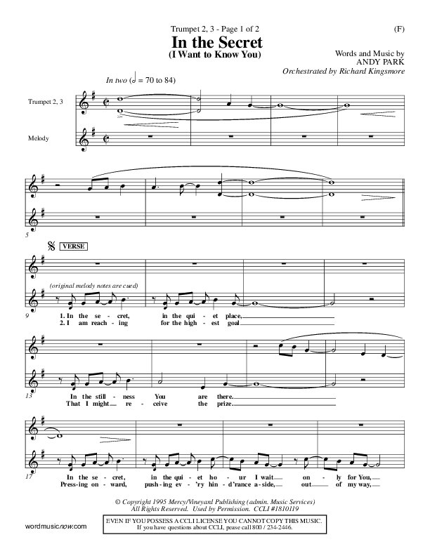 In The Secret Trumpet 2/3 (Andy Park)