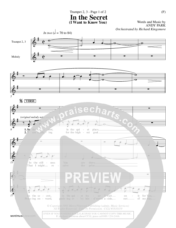 In The Secret Trumpet 2/3 (Andy Park)