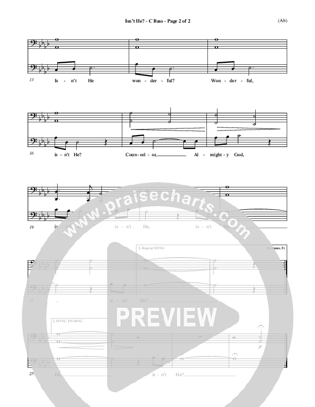 Isn't He Contrabass (John Wimber)