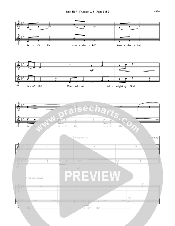 Isn't He Trumpet 2/3 (John Wimber)