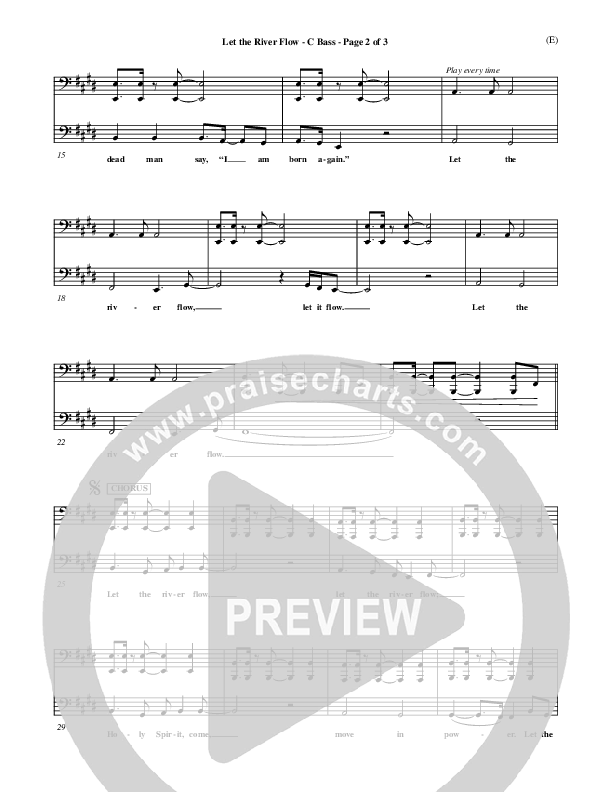 Let The River Flow Contrabass (Darrell Evans)