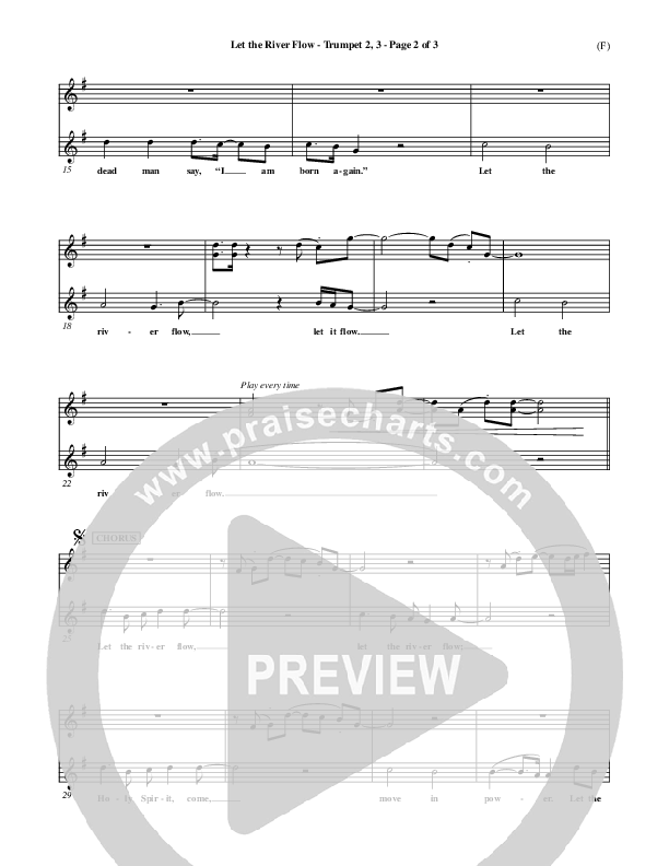 Let The River Flow Trumpet 1,2 (Darrell Evans)