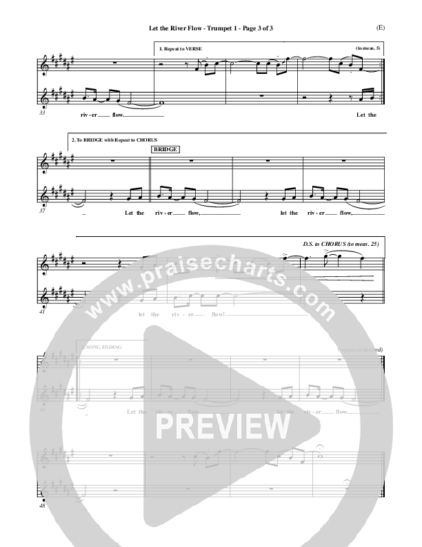 Let The River Flow Trumpet 1 (Darrell Evans)