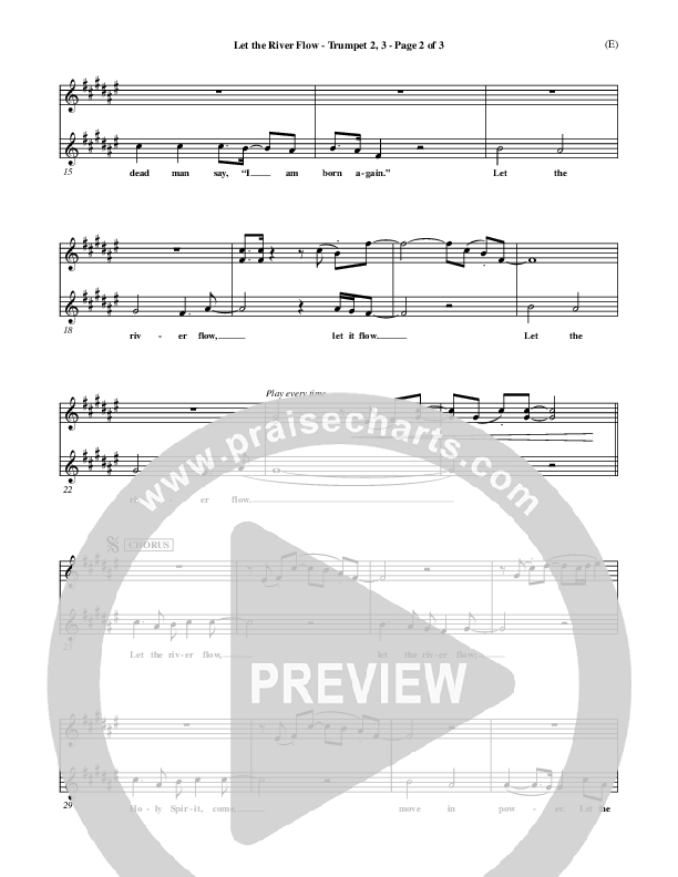 Let The River Flow Trumpet 2/3 (Darrell Evans)