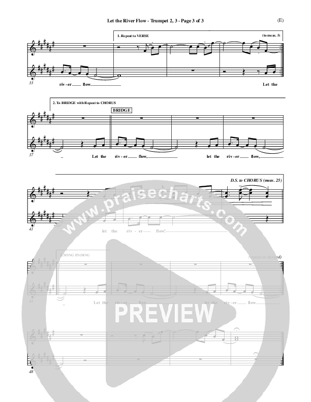 Let The River Flow Trumpet 2/3 (Darrell Evans)