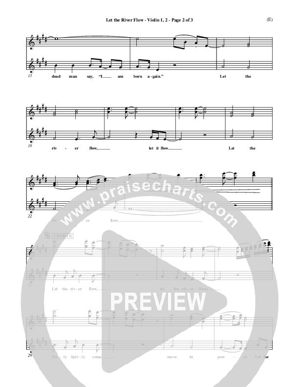 Let The River Flow Violin 1/2 (Darrell Evans)