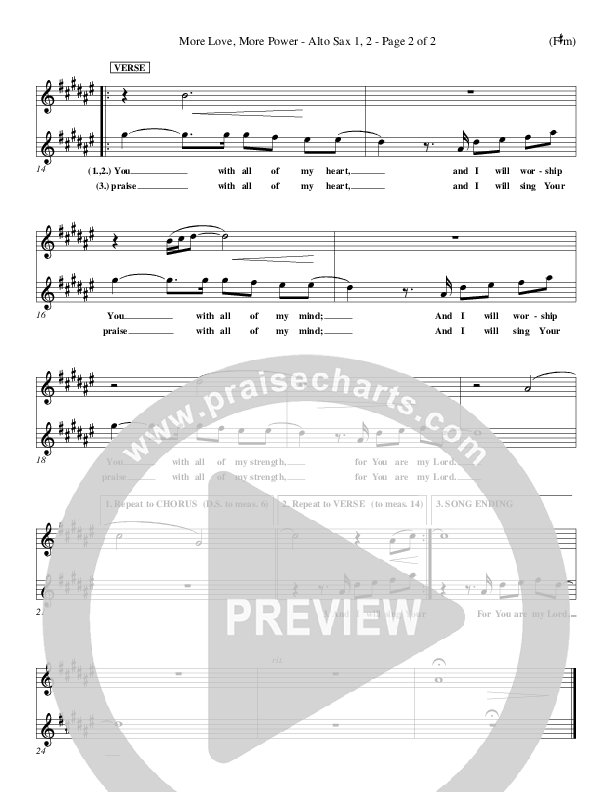 More Love More Power Alto Sax 1/2 (Jude Del Hierro)