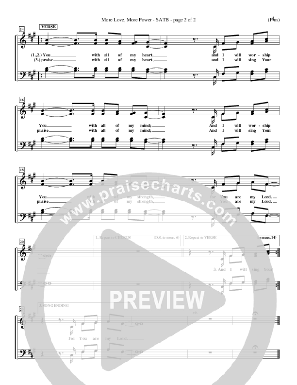 More Love More Power Choir Vocals (SATB) (Jude Del Hierro)