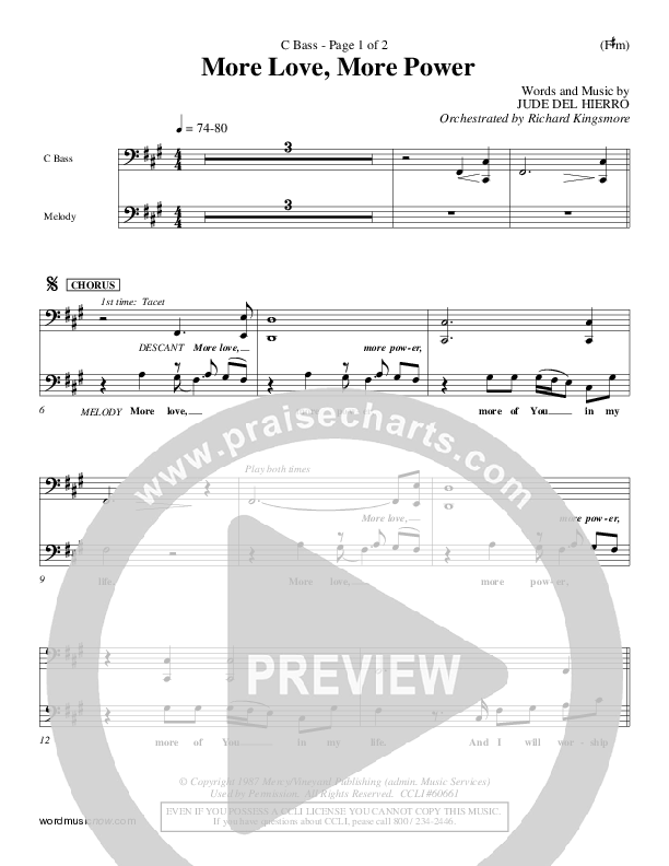 More Love More Power Contrabass (Jude Del Hierro)