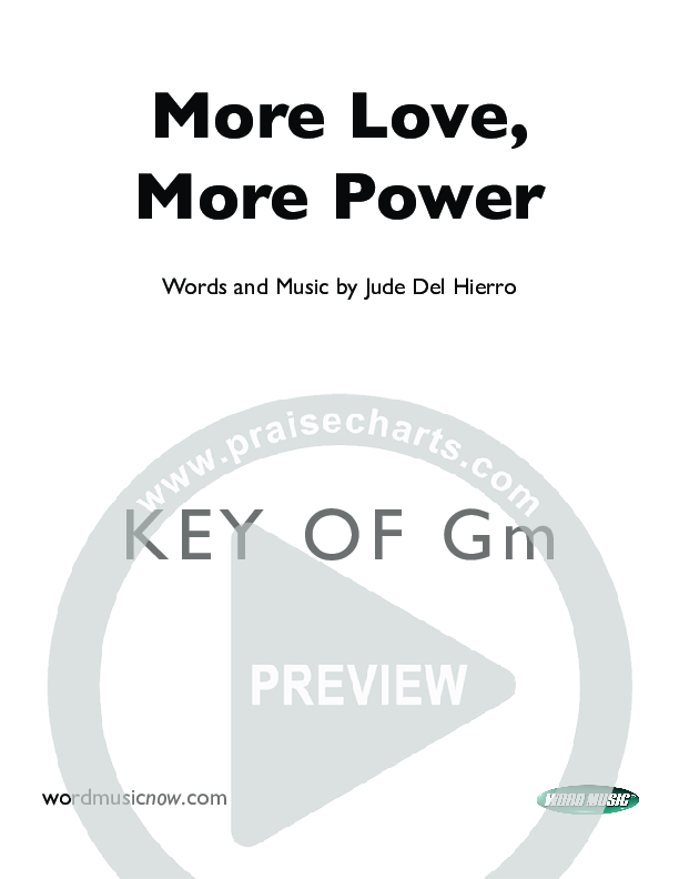 More Love More Power Cover Sheet (Jude Del Hierro)