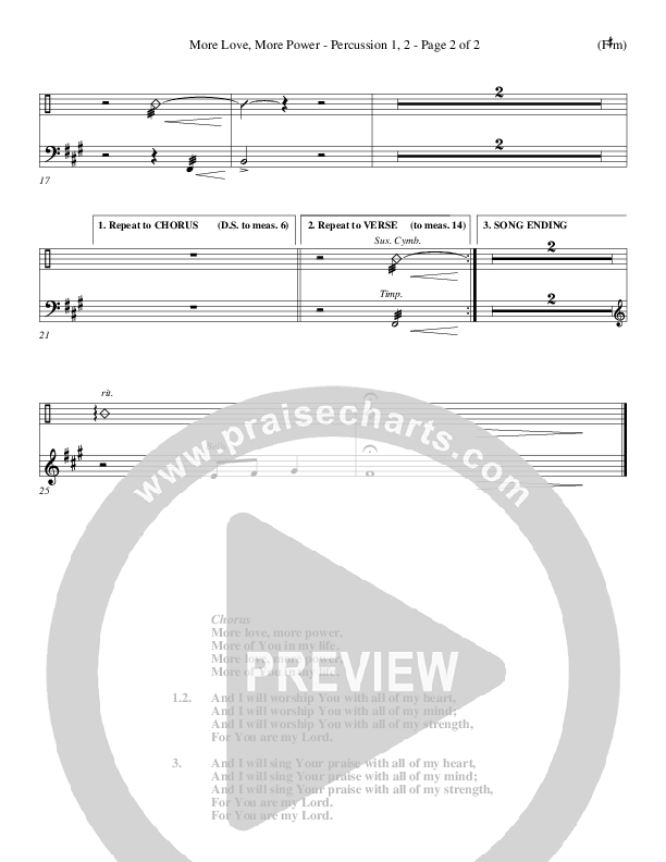 More Love More Power Percussion 1/2 (Jude Del Hierro)