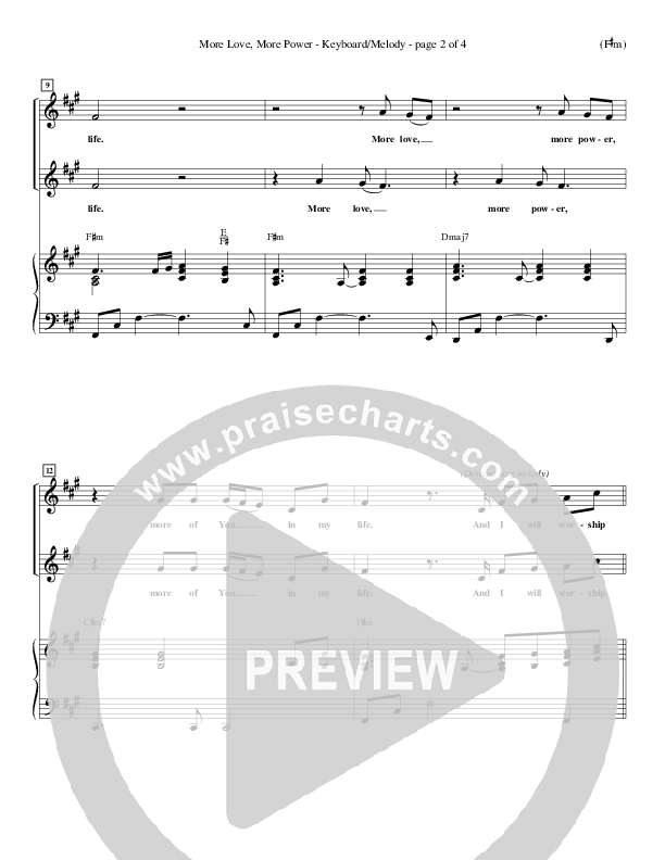 More Love More Power Lead Sheet (Jude Del Hierro)