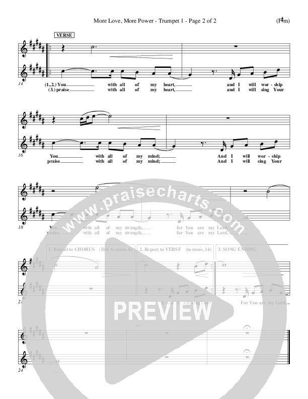 More Love More Power Trumpet 1 (Jude Del Hierro)