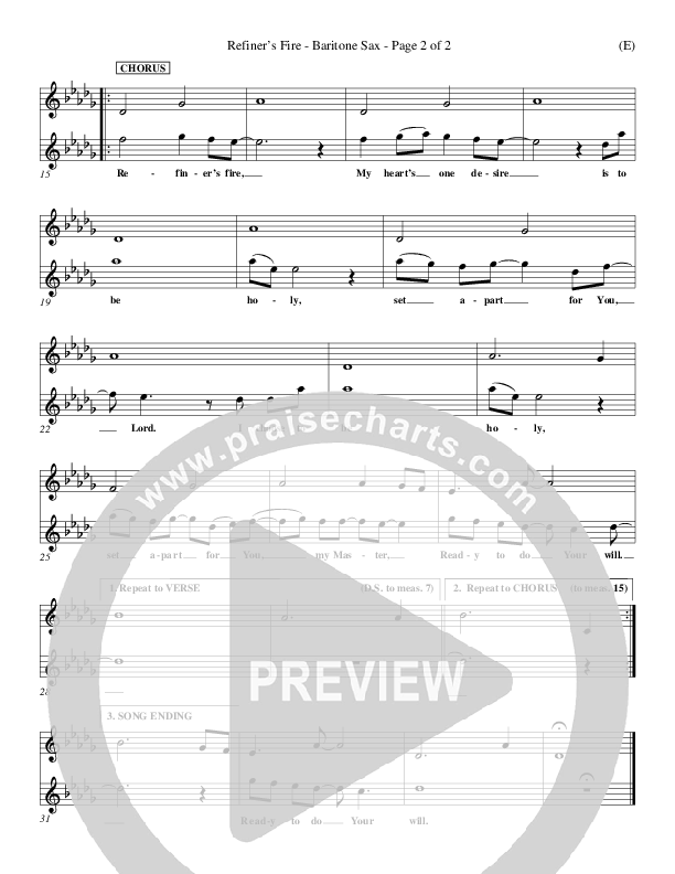 Refiner's Fire Bari Sax (Brian Doerksen)