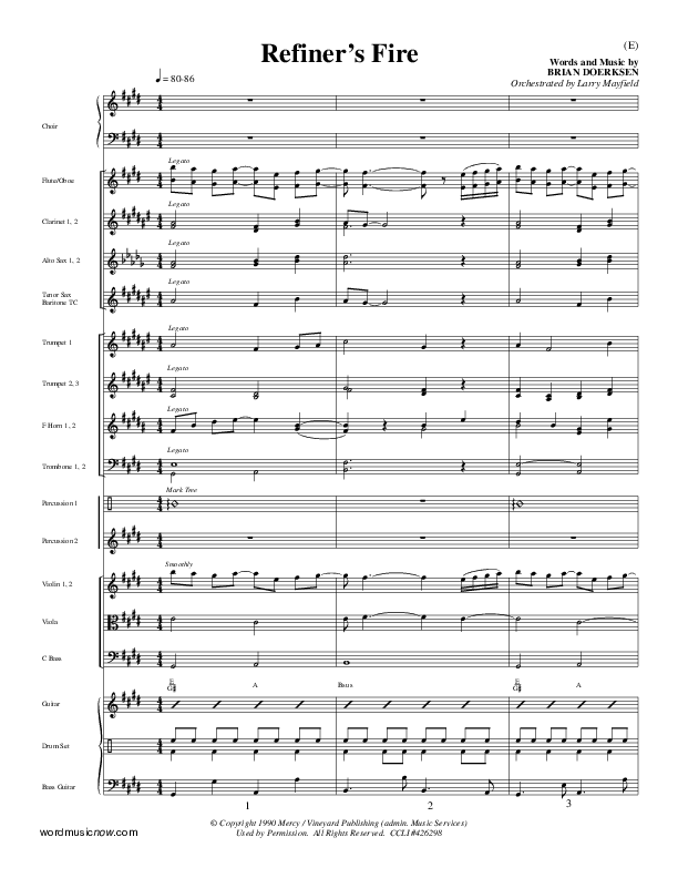 Refiner's Fire Conductor's Score (Brian Doerksen)