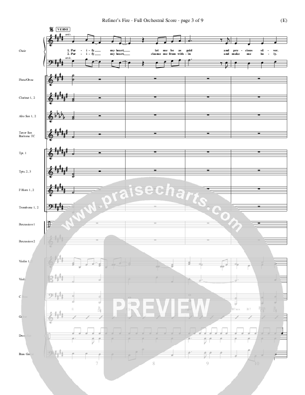 Refiner's Fire Conductor's Score (Brian Doerksen)