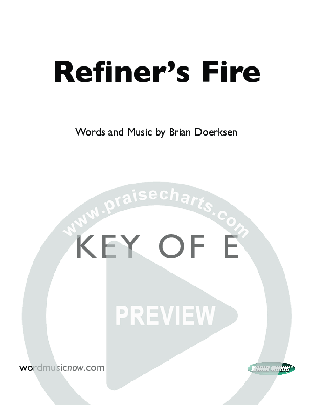 Refiner's Fire Cover Sheet (Brian Doerksen)