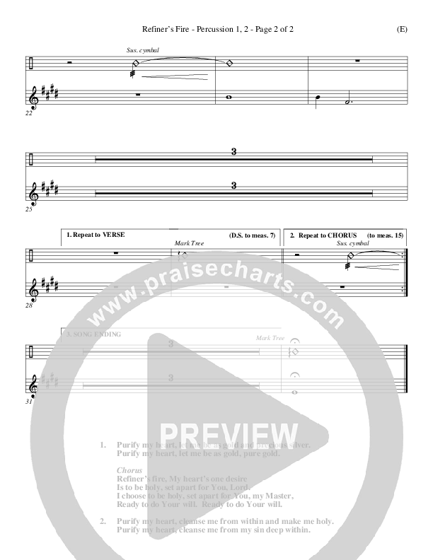 Refiner's Fire Percussion 1/2 (Brian Doerksen)