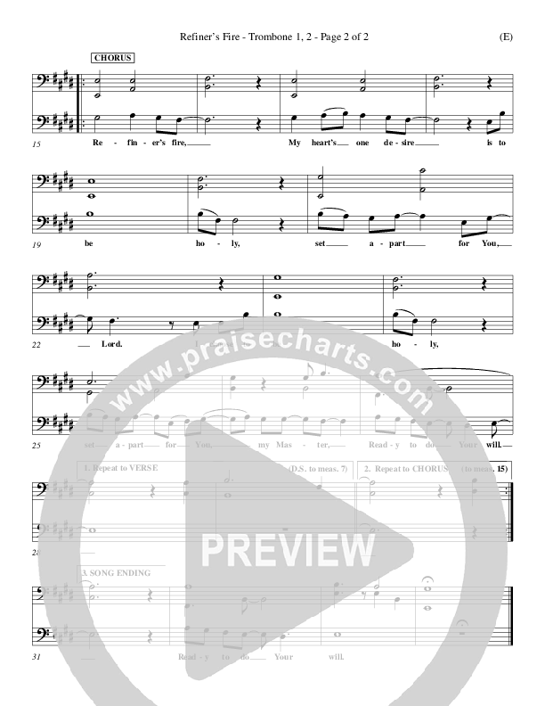 Refiner's Fire Trombone 1/2 (Brian Doerksen)