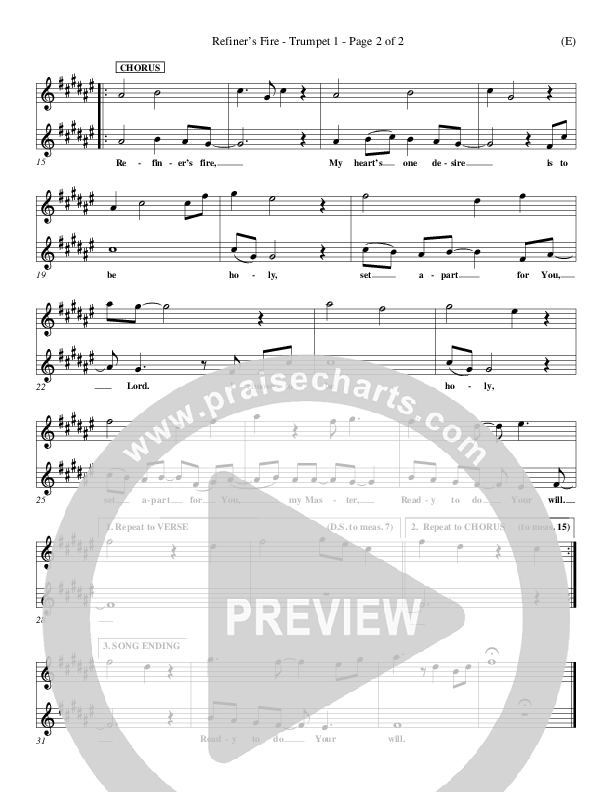 Refiner's Fire Trumpet 1 (Brian Doerksen)