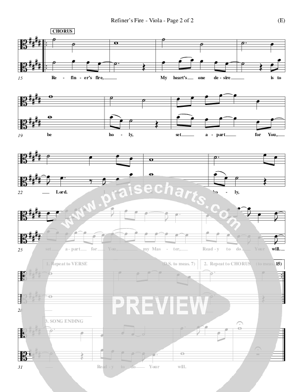 Refiner's Fire Viola (Brian Doerksen)