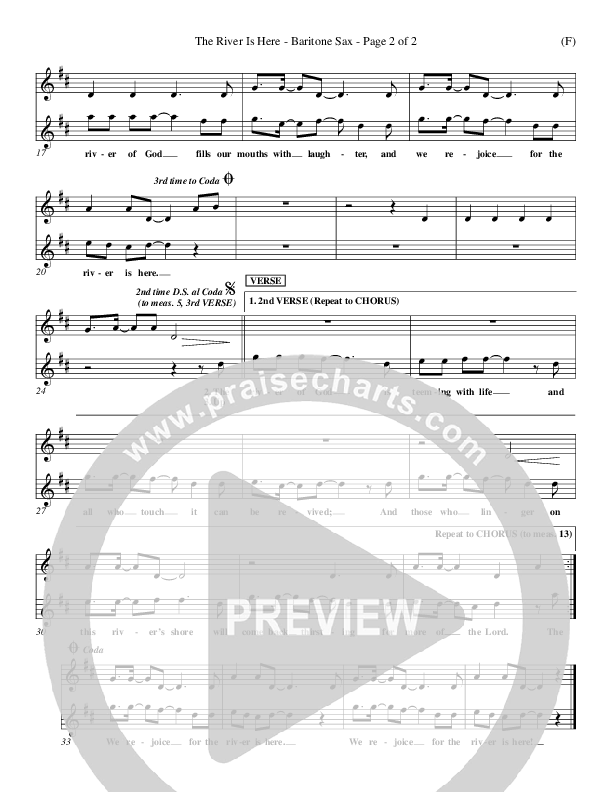 The River Is Here Bari Sax (Andy Park)