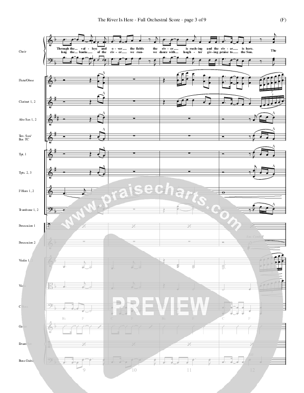 The River Is Here Conductor's Score (Andy Park)