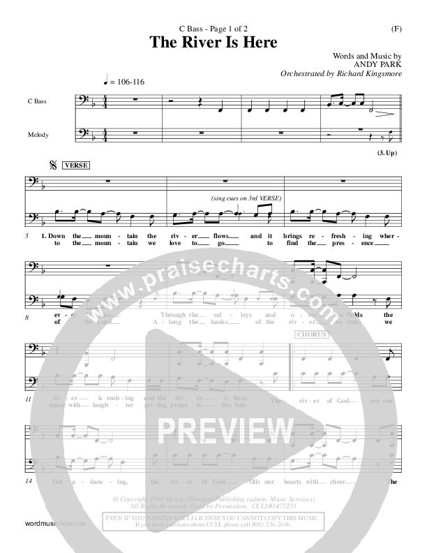 The River Is Here Contrabass (Andy Park)