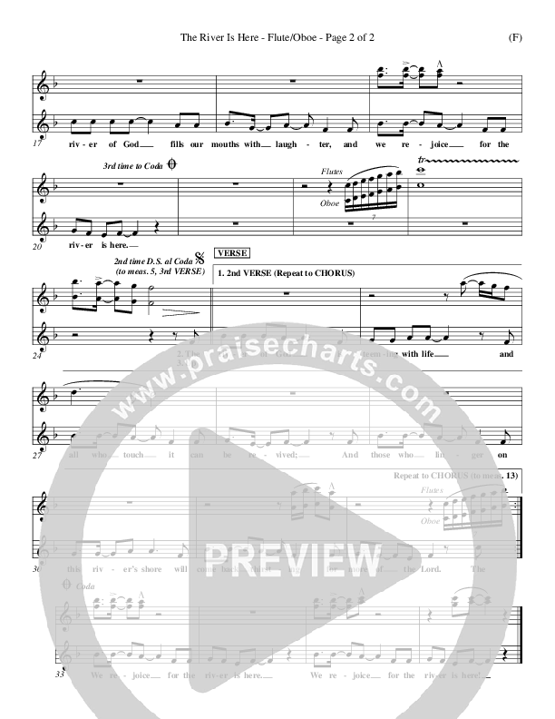 The River Is Here Flute/Oboe (Andy Park)