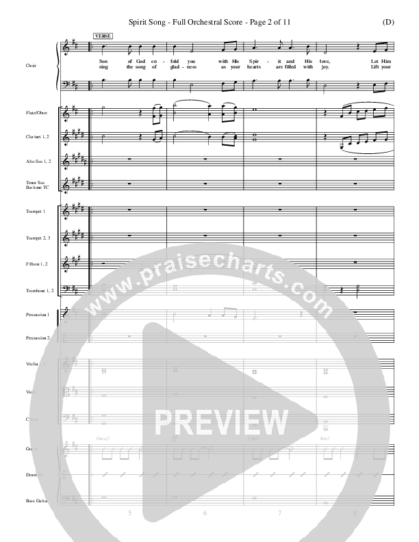 Spirit Song Conductor's Score (John Wimber)