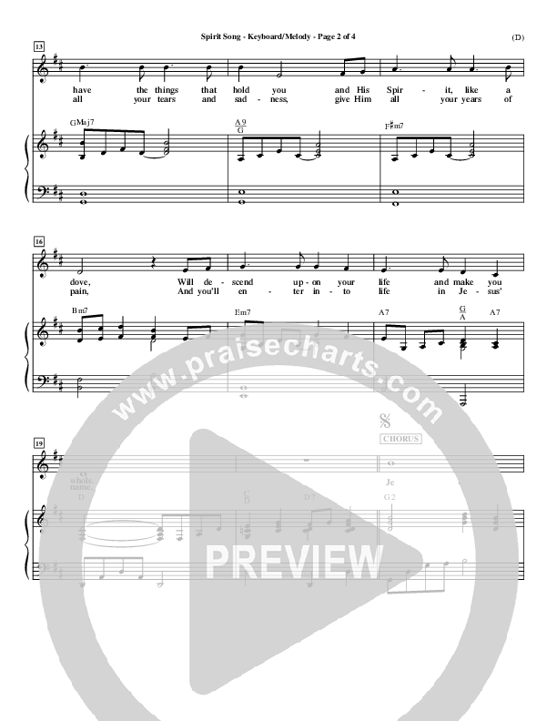 Spirit Song Piano/Vocal (John Wimber)