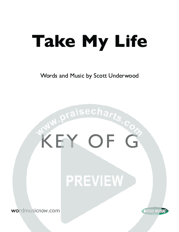 Take My Life Orchestration (Scott Underwood)