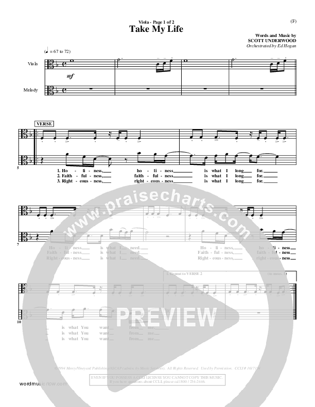 Take My Life Viola (Scott Underwood)