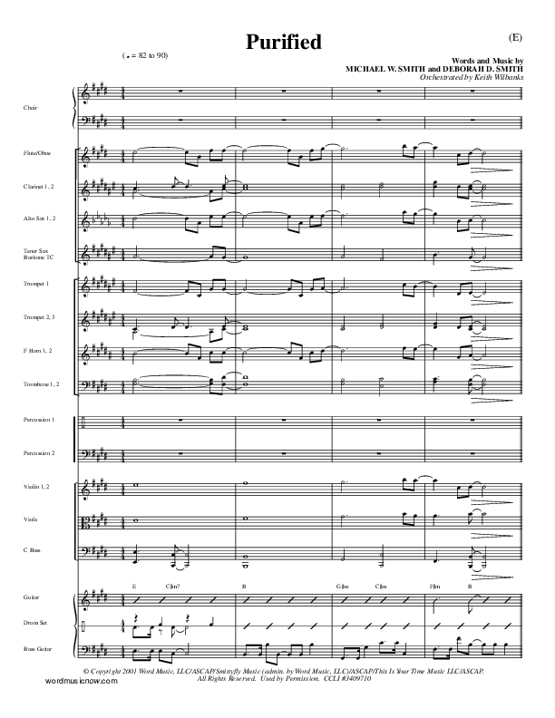 Purified Conductor's Score (Michael W. Smith)