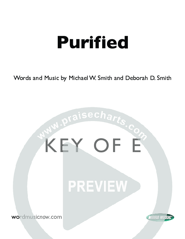 Purified Cover Sheet (Michael W. Smith)