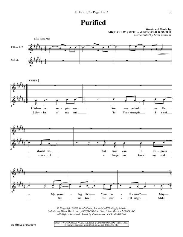 Purified French Horn 1/2 (Michael W. Smith)