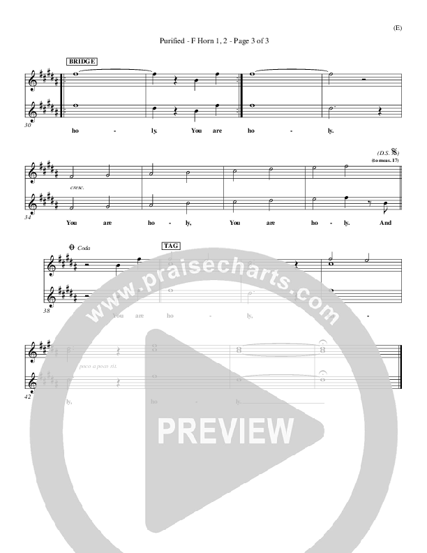 Purified French Horn 1/2 (Michael W. Smith)